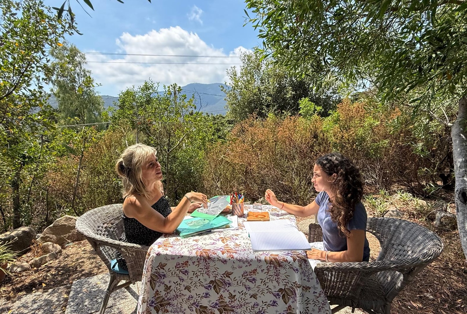 Lezione di italiano al tavolo — foto 12