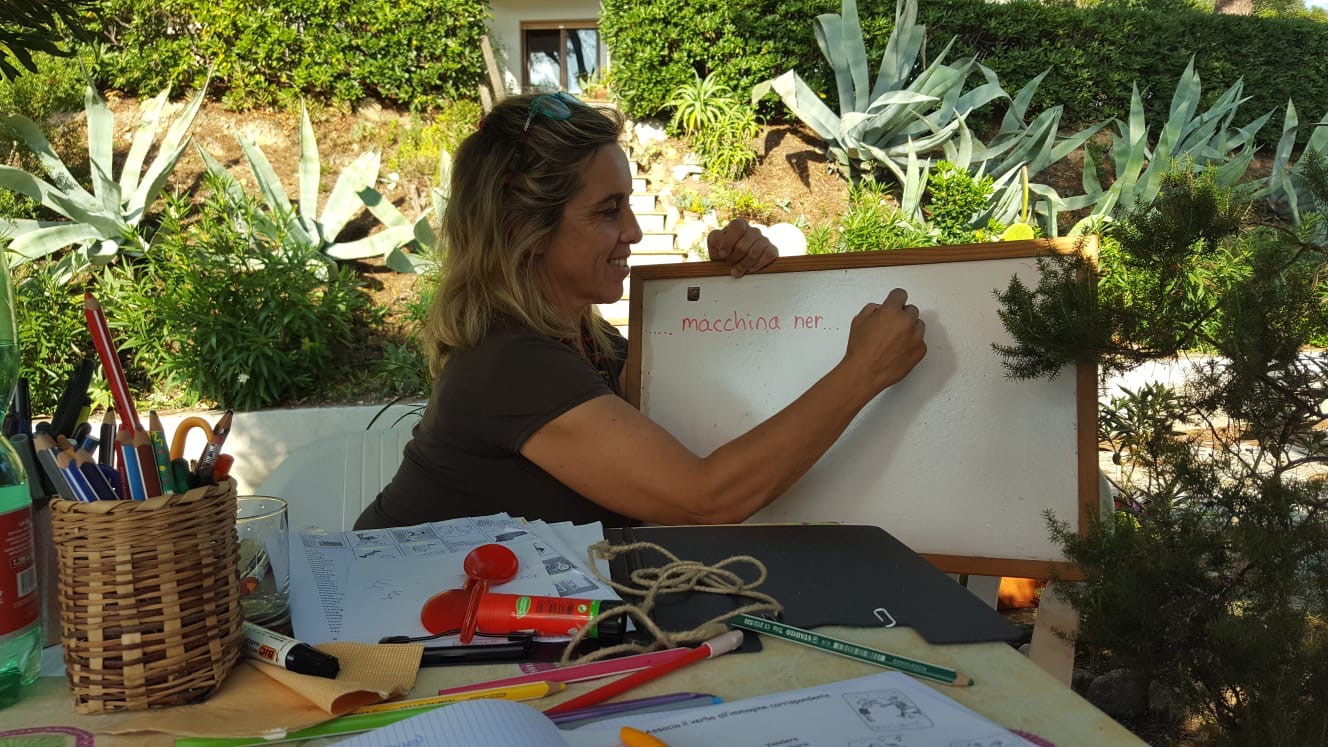 Lezione di italiano al tavolo — foto 8